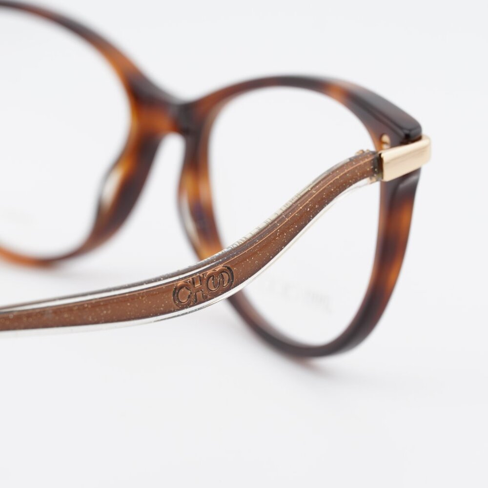 Jimmy Choo JC258 0086 00 Eyeglasses Havana/Gold 54mm Cat Eye Frame - Picture 5 of 11